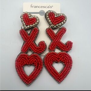 Heart XO's Statement Earrings - New!
